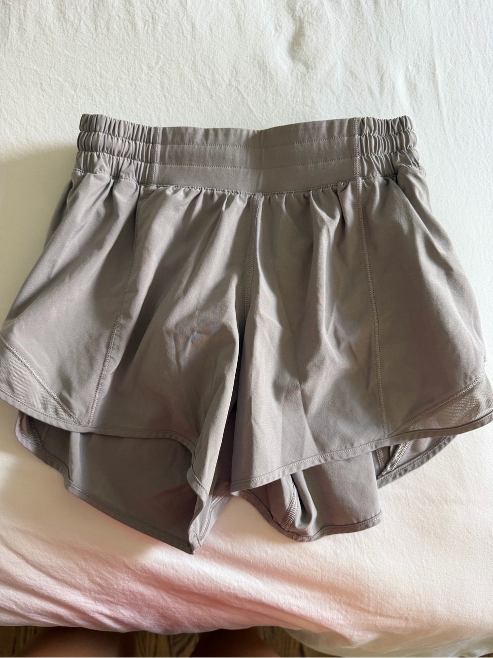 lululemon athletica Layered Athletic Shorts - Gray Taupe